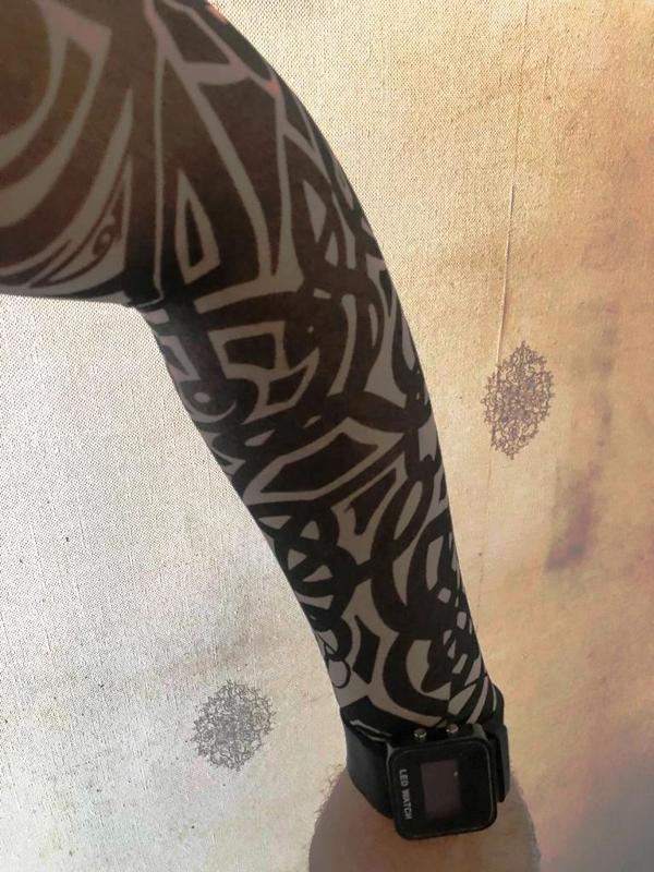 Çift Kol Giyilebilir Dövme Tribal Desenler Tattoo Sleeve - Image 1