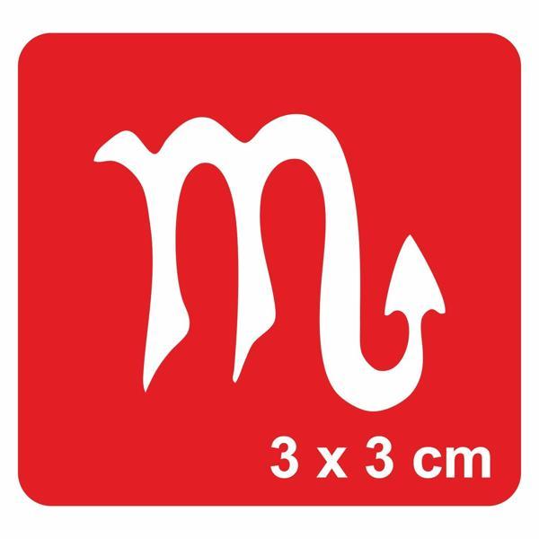 Akrep Burcu Tattoo Geçici Dövme Şablonları Kına Kalıpları - Image 1