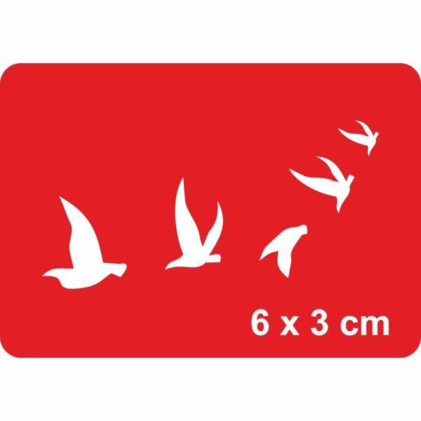 Göçmen Kuşlar Tattoo Geçici Dövme Şablonları Kına Kalıpları - Image 1