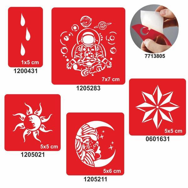 Öte Alemler 5 li Set Geçici Dövme Kına Şablonu - Image 1