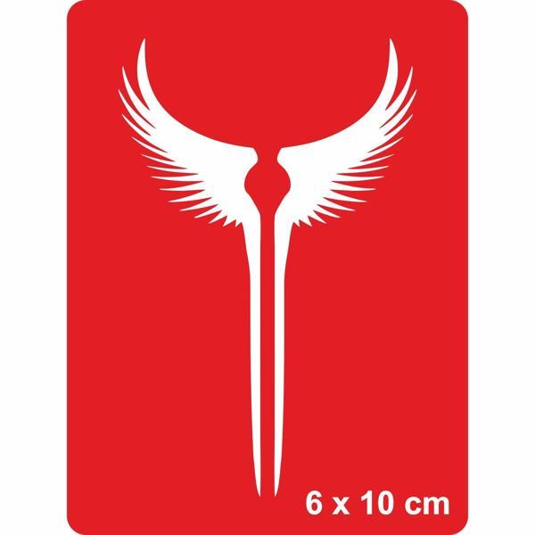 Dev Kanatlar Tattoo Geçici Dövme Şablonları Kına Kalıpları - Image 1