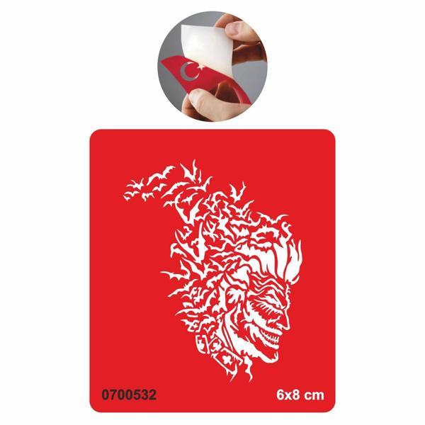 Joker'in Son Gülüşü Tattoo Geçici Dövme Şablonları Kına Kalıpları - Image 1