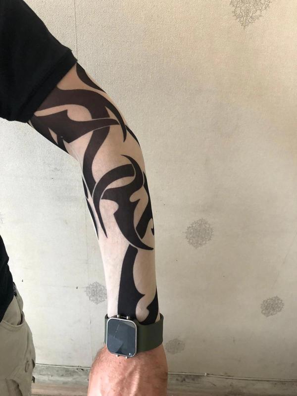 Giyilebilir Dövme Tribal Dövme Çift Kol - Image 1