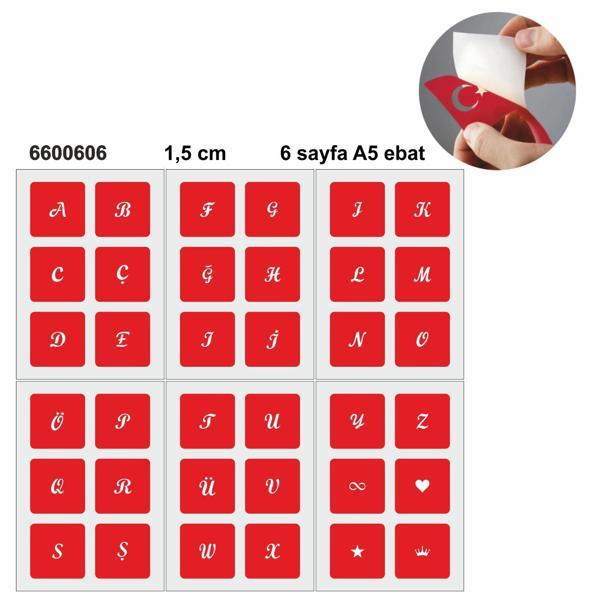 Küçük Boy El Yazısı Harf Şablonu 6 Sayfa - Image 1