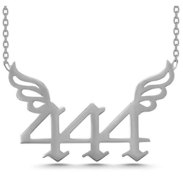 Supertrend Gümüş 444 Melek Sayısı Kadın Kolye - Image 1