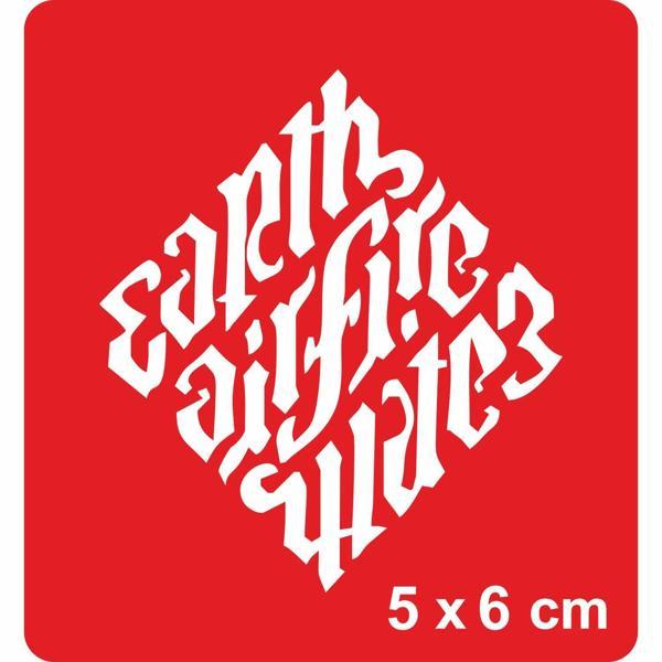 Toprak,Hava,Ateş,Su İllüminati Font Tattoo Geçici Dövme Şablonları Kına Kalıpları - Image 1