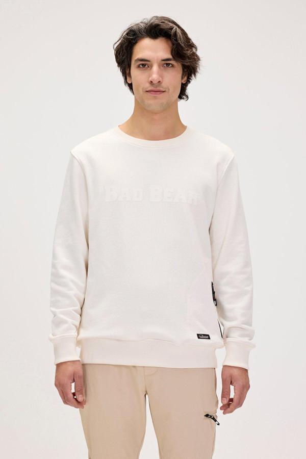 Marlow Beyaz Erkek Sweatshirt - Image 1
