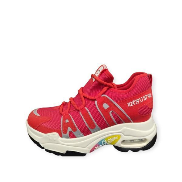 GUJA 300-12 GİZLİ TOPUK AİR TABAN KETEN KADIN SPOR AYAKKABI - Image 1