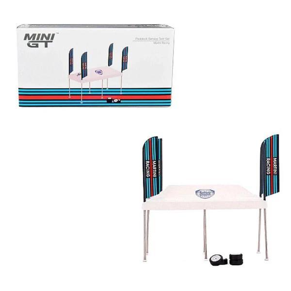 Mini GT 1:64 Paddock Service Tent Set - Martini Racing - Image 1