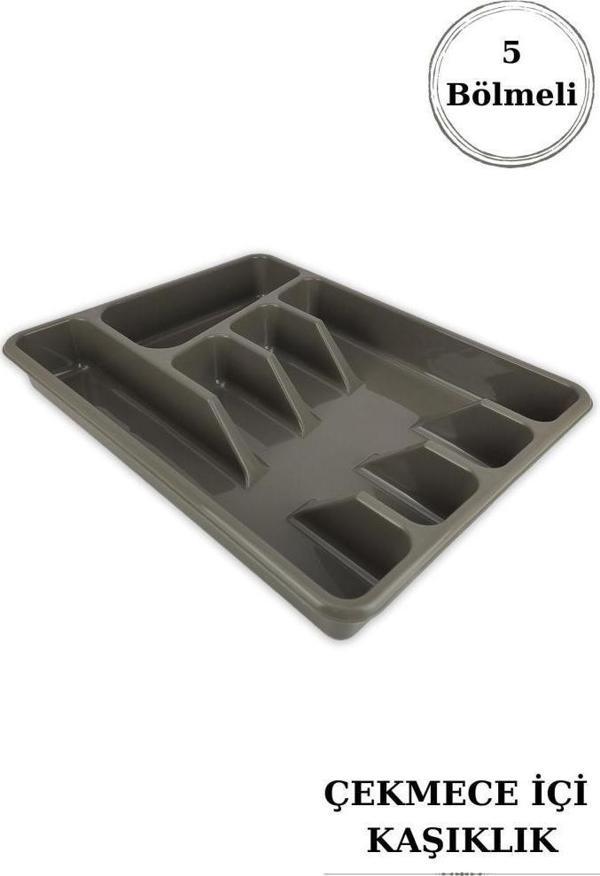 Digithome Çekmece İçi Çatal Kaşık Bıçak Kaşıklık Düzenleyici 33,5 Cm Kahverengi – TRN-112 C320.049 - Image 1