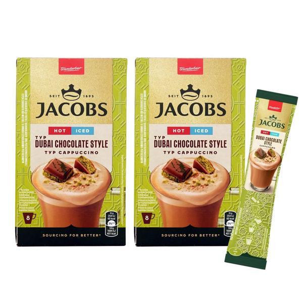 Jacobs Dubai Çikolatalı Cappuccino 19,5 gr 8 li x 2 Kutu (16 Adet) - Image 1