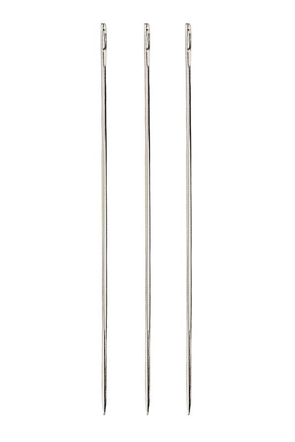 4 No 1,3 mm 15 Cm Uzun 3 Adet Çuvaldız Saraç El Dikiş İğnesi - Image 1