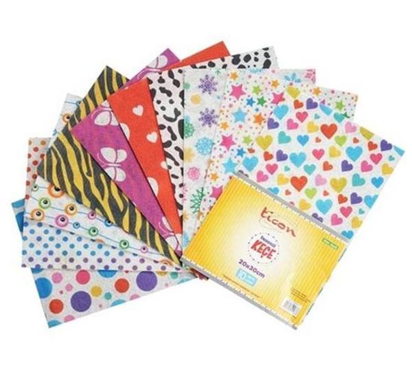 Desenli Keçe A4 20X30 10Lu - 2 paket - Image 1