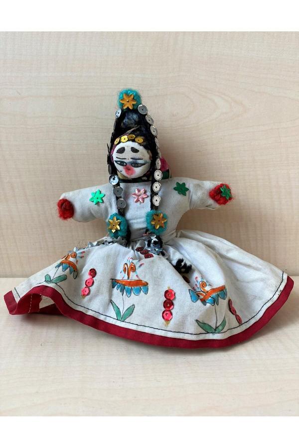 Sanat Taciri El Yapımı Köylü Kadını Oyuncak Bebek No 94 - Image 1