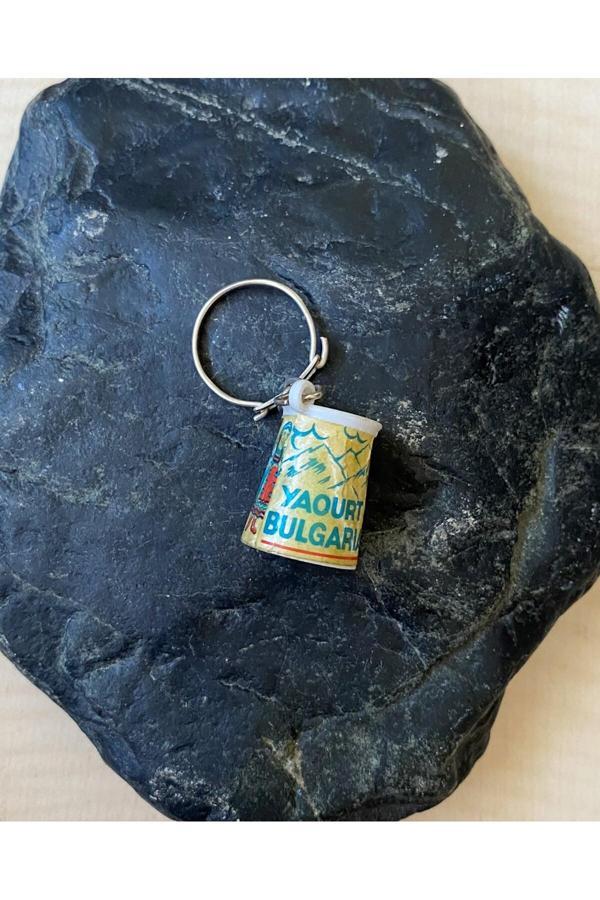 Sanat Taciri Bulgaristan Yoğurtyazılı Anahtarlık Plastik Anahtarlık Koleksiyonluk Anahtarlık - Image 1