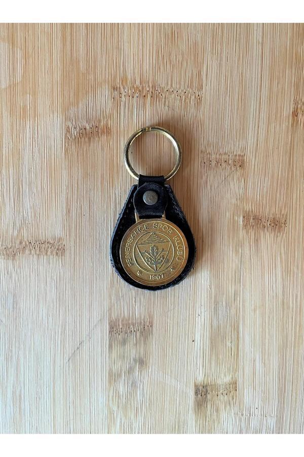 Sanat Taciri Fb Anahtarlık Deri Anahtarlık Vintage Anahtarlık - Image 1