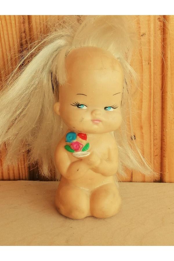 Sanat Taciri Vintage Plastik Figür Etli Plastik Bebek - Image 1