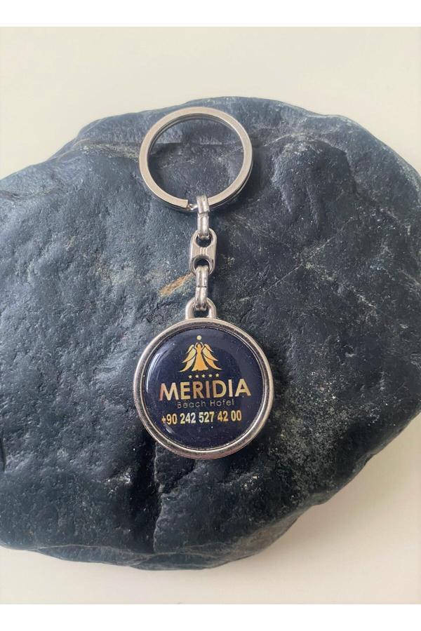 Sanat Taciri Meridia Beach Hotel Yazılı Metl Anahtarlık - Image 1