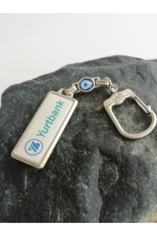 Sanat Taciri Nazar Boncuklu Yurtbank Metal Anahtarlık No 2 - Image 1