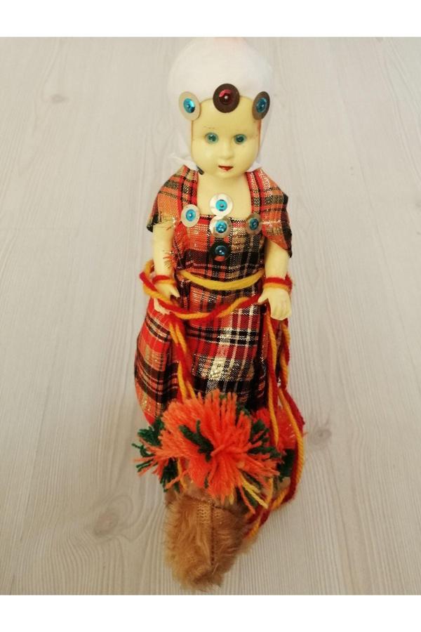 Sanat Taciri Avrupa El Yapımı Bez Bebek Deveye Binen Oyuncak Bebek - Image 1