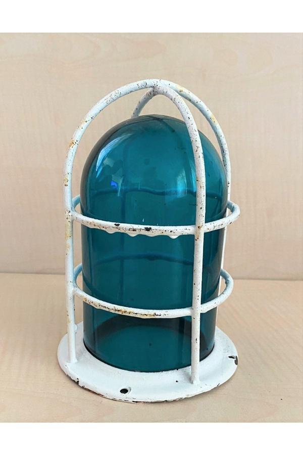 Sanat Taciri Orjinal Koleksiyonluk Gemi Feneri Metal Gemi Lambası - Image 1