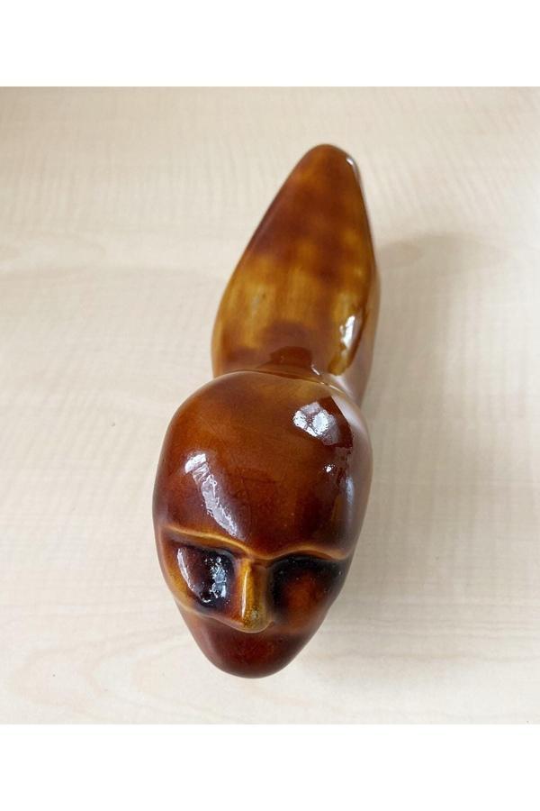 Sanat Taciri El Yapımı Porselen Biblo Insan Suretli Farklı Biblo Yeşil 2 - Image 1