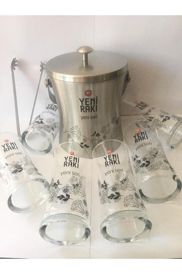Paşabahçe Rakı Bardağı 6 Adet Buz Kovası 4 Parça - Image 1