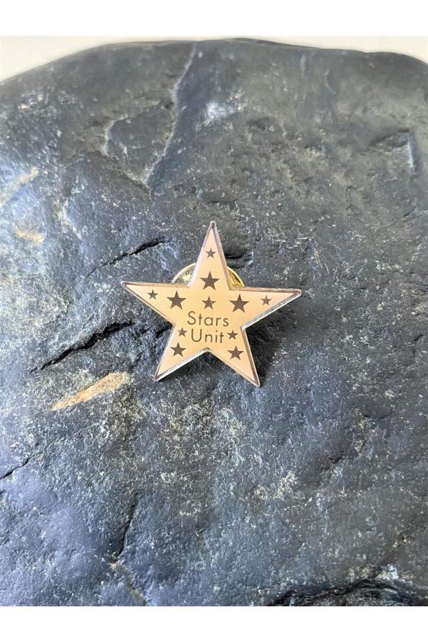 Sanat Taciri Koleksiyonluk Stars Unit Yazılı I Rozet Yaka Broşu - Image 1