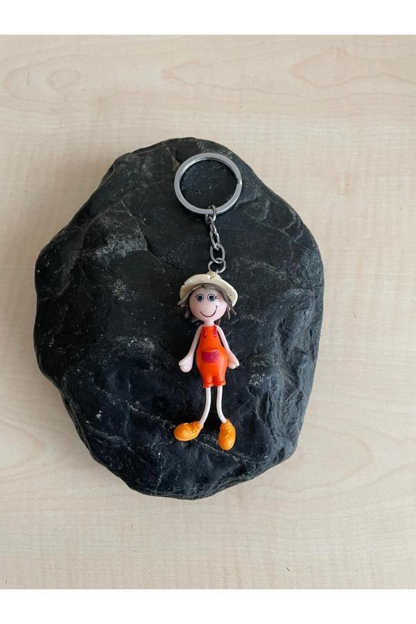 Sanat Taciri Sevimli Anahtarlık Kız Çocuğu Temalı Plastik Anahtarlık No 10 - Image 1
