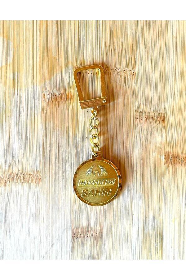 Sanat Taciri Murat 131 Şahin Anahtarlık Vintage Anahtarlık Altın Sarısı Anahtarlık - Image 1