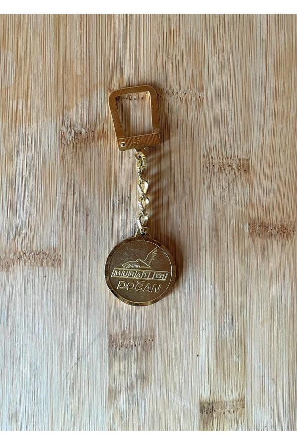 Sanat Taciri Murat 131 Doğan Anahtarlık Vintage Anahtarlık Altın Sarısı Anahtarlık - Image 1