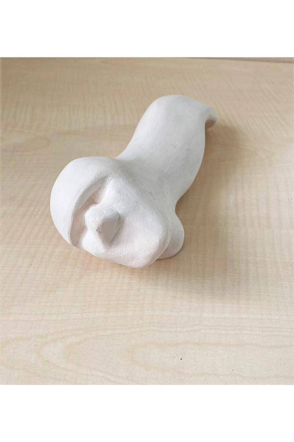 Sanat Taciri El Yapımı Porselen Biblo Insan Suretli Farklı Biblo Boyasız - Image 1