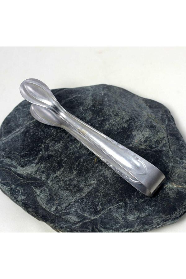 Sanat Taciri Eski Krom Renkli Metal Şeker Maşası -- Metal Maşa - Image 1