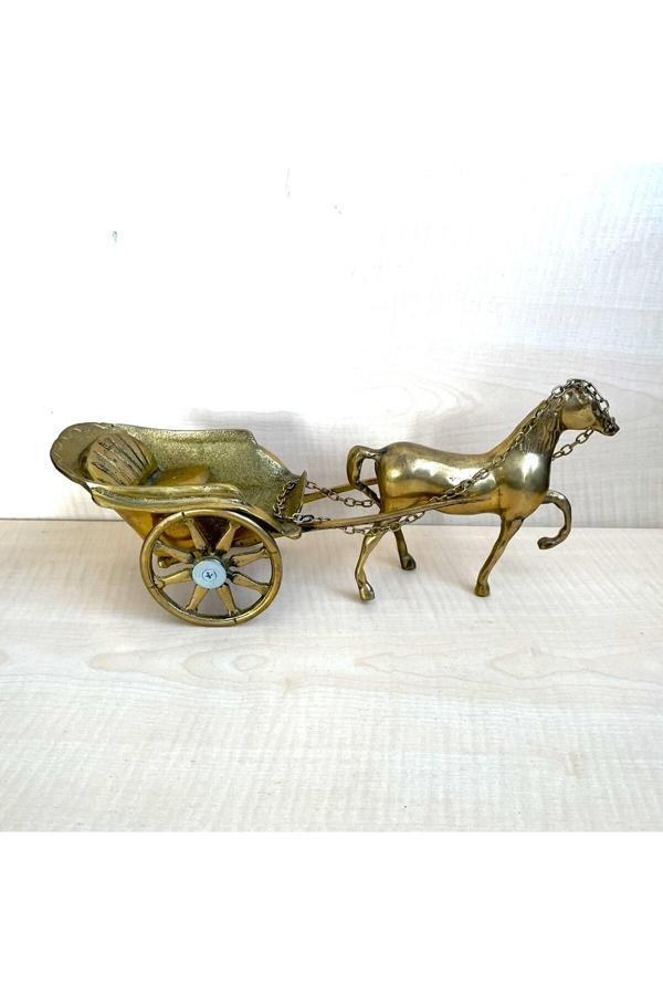 Sanat Taciri 1334 Gr Roma At Arabası Pirinç At Arabası Savaş Arabası - Image 1