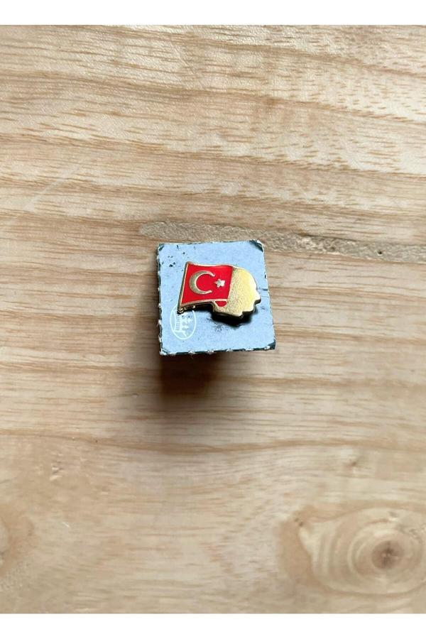 Sanat Taciri Ayyıldızlı Atatürk Temalı Rozet Yaka Broşu Türk Bayrağı Rozet - Image 1