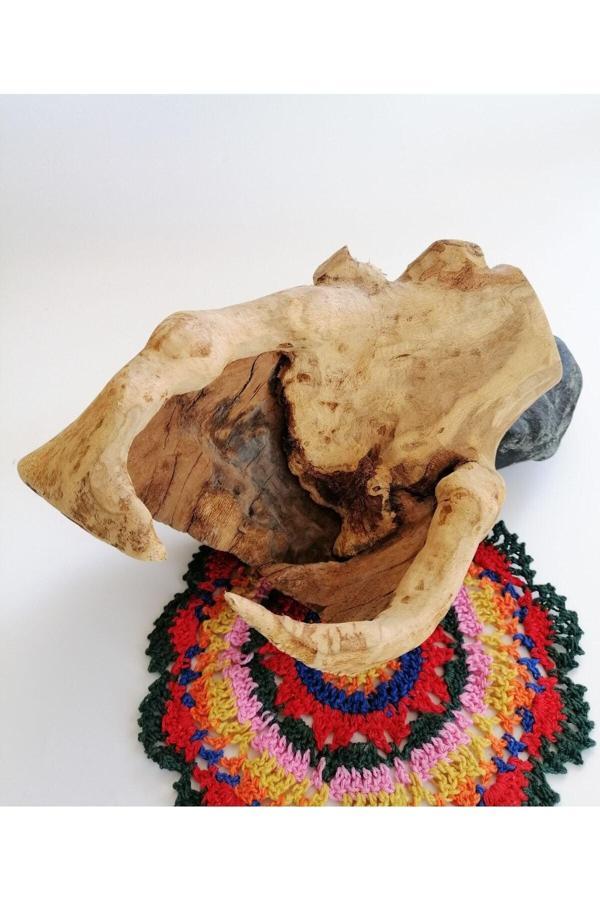 Sanat Taciri - Eskilerden El Yapımı Ahşap Biblo - Image 1