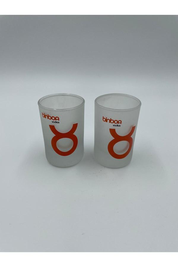 Paşabahçe Vintage Buzlu Cam Votka Shot Bardağı , Sen Ve Ben - Image 1