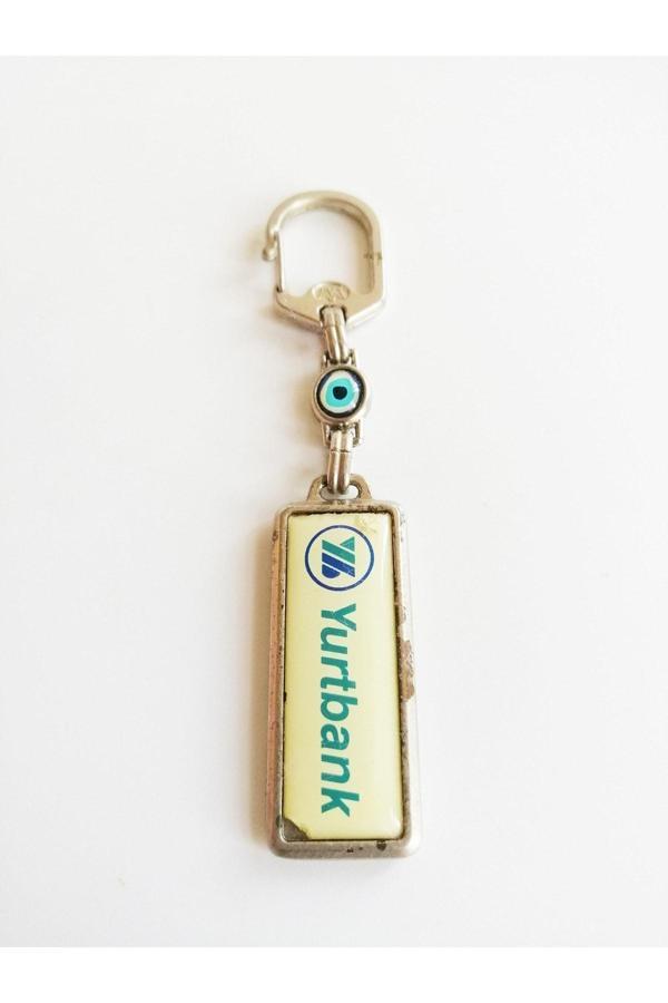 Sanat Taciri Nazar Boncuklu Yurtbank Metal Anahtarlık - Image 1