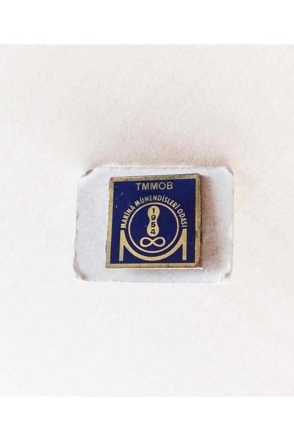 Sanat Taciri Vintage Tmmob 1954 Makina Mühendisleri Odası Rozet Yaka Rozeti Broş - Image 1