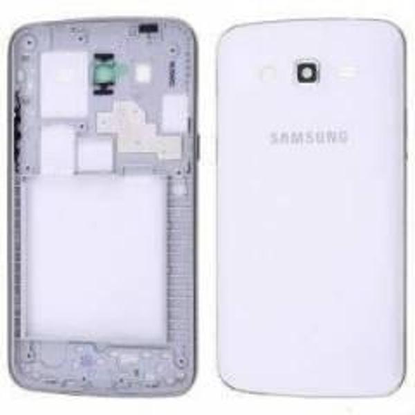 Samsung Galaxy Core Duos Kasa Arka Pil Kapağı i8262 Beyaz - Image 1