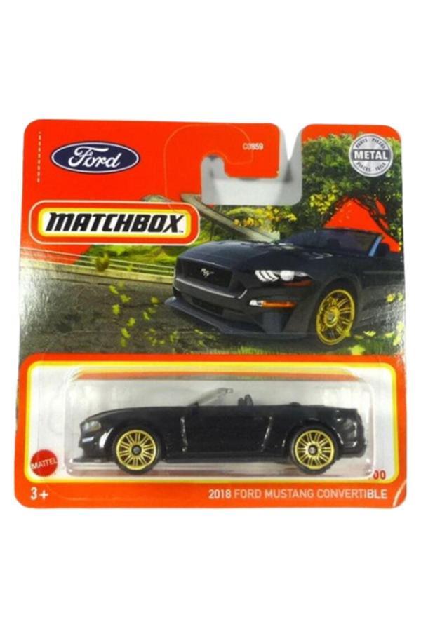 Matchbox 2018 Ford Mustang Convertible (1/64) Siyah - Image 1