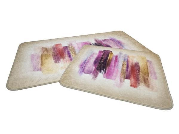 2 Lİ BANYO PASPASI 3D BASKILI JEL TUAL - Image 1