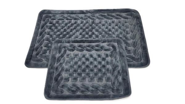 2 Lİ PAMUKLU BANYO PASPASI NEW DAMA ANTRASİT - Image 1