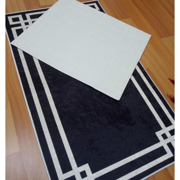 2Lİ BANYO SETİ BASKILI LUNA SİYAH - Image 1