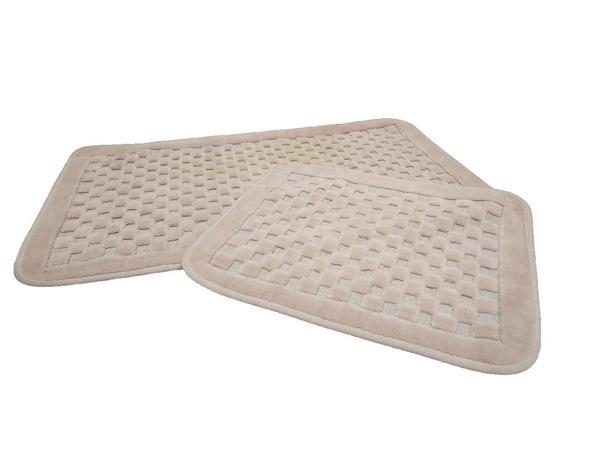 2 Lİ PAMUKLU BANYO PASPASI DAMA PUDRA - Image 1