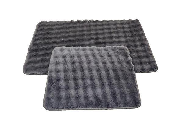 2 Lİ BANYO SETİ PUFF MARMARİS ANTRASİT - Image 1