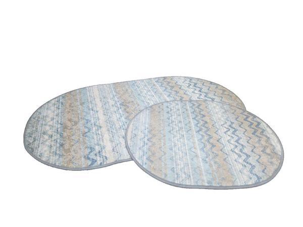 2 Lİ BANYO PASPASI 3D BASKILI JEL DALGA - Image 1