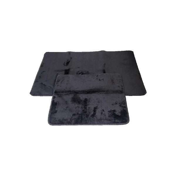 2 Lİ BANYO PASPASI ECOSER PUFF SİYAH - Image 1