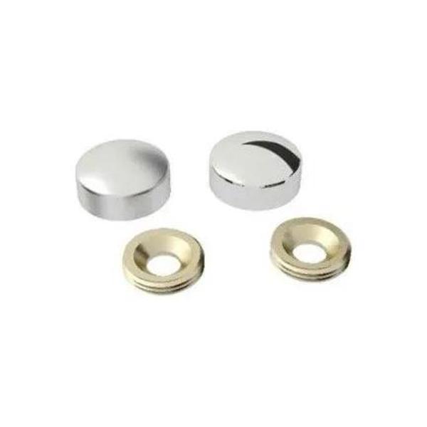 Vida Kapama Kapağı 13 Mm, Krom - 10 Adet - Image 1