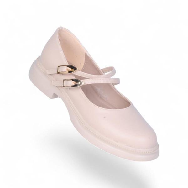 Scarletta S12 Cilt Krem Kadın Loafer Ayakkabı - Image 1